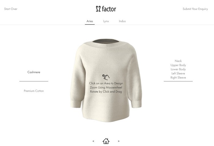 22 Factor uses upcycled virgin yarn from luxury fashion brands to create premium quality knitwear. © 22 Factor 
